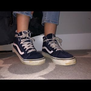 Vans Navy Blue Sk8-Hi’s